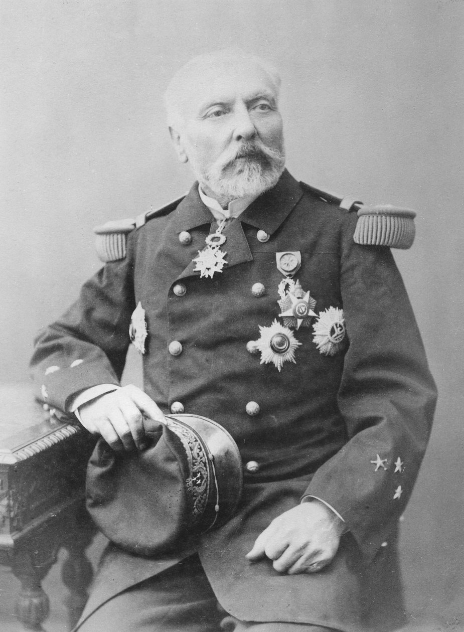 Portret Hyacinthe Laurent Théophile Aube autorstwa Eugene Pirou
