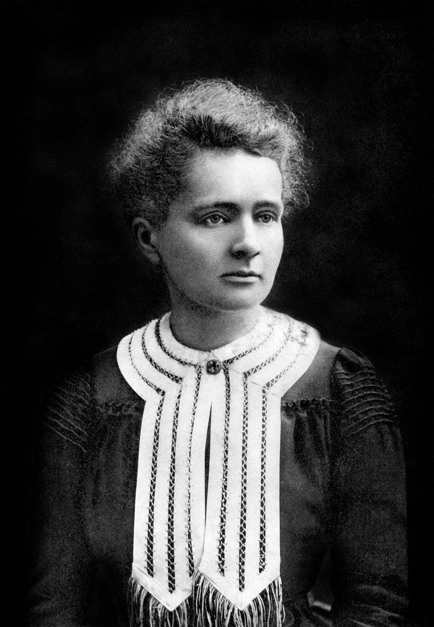 francuska fizyk Marie Curie (1867-1934) fizyka nagroda Nobla w 1903 r., chemia nagroda Nobla w 1911 r., fot. Eugene Pirou autorstwa Eugene Pirou