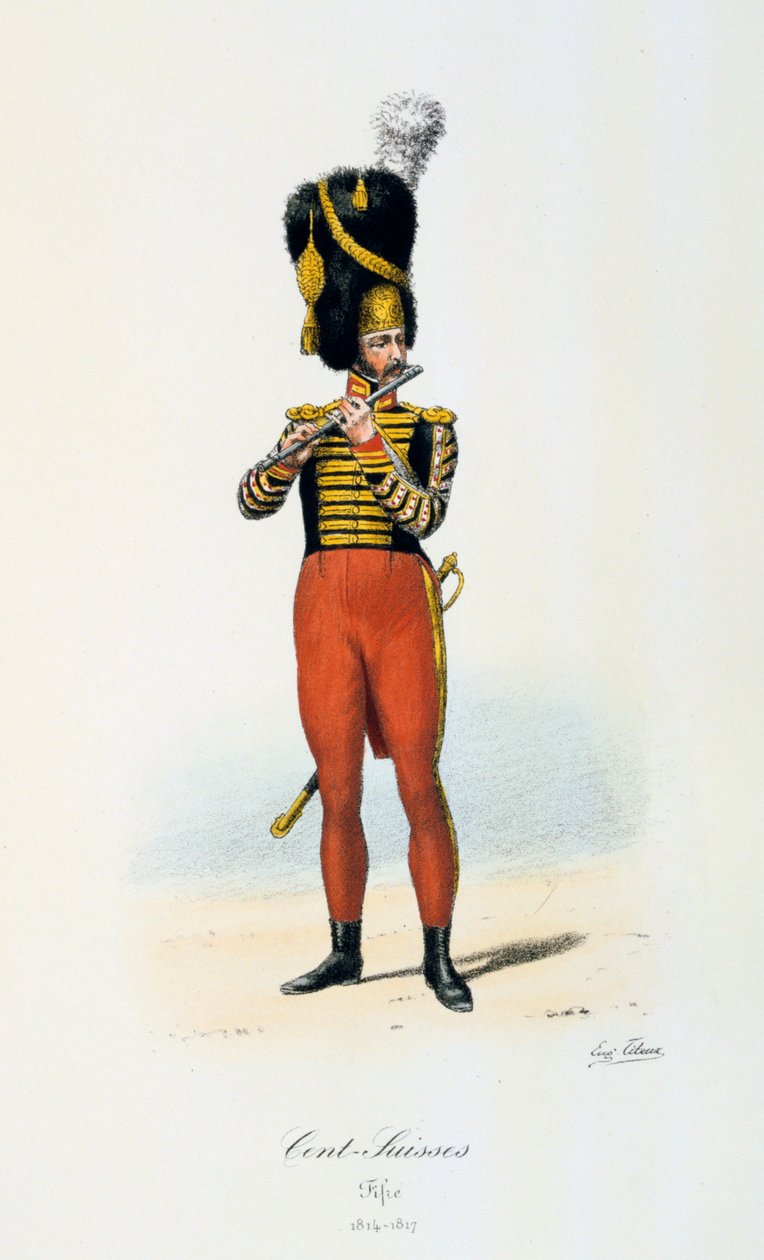 Centy szwajcarskie, Fifer, 1814-17 autorstwa Eugene Titeux