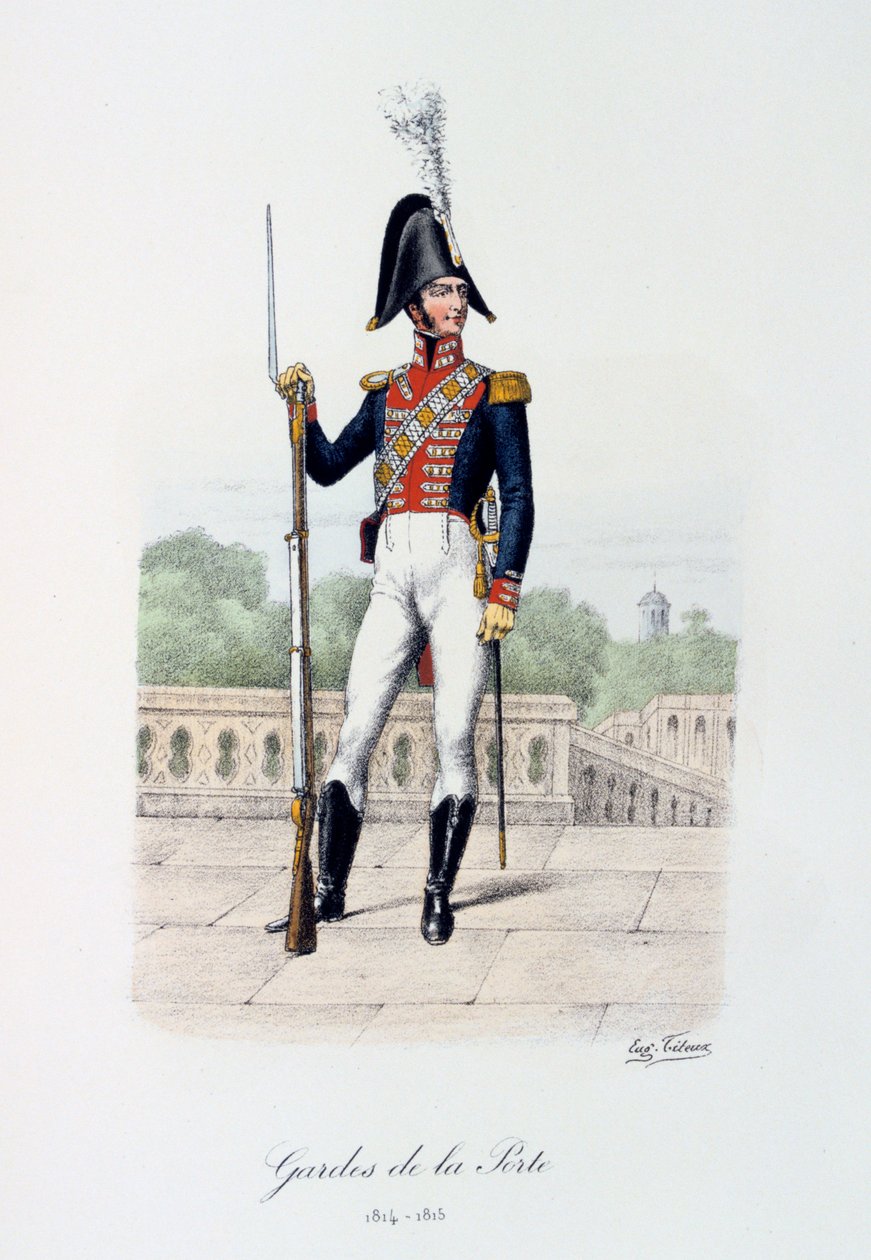 Straż Bramy, 1814-15 autorstwa Eugene Titeux
