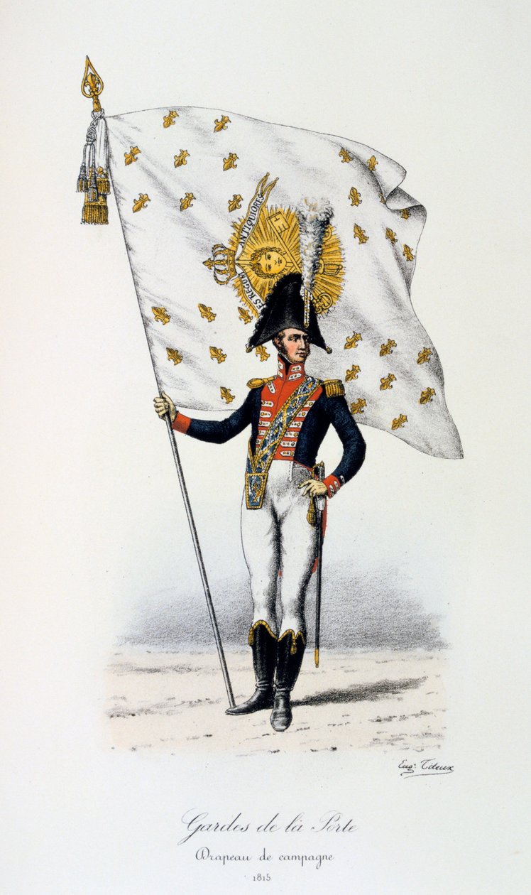 Straż Bramy, flaga kampanii, 1815 autorstwa Eugene Titeux