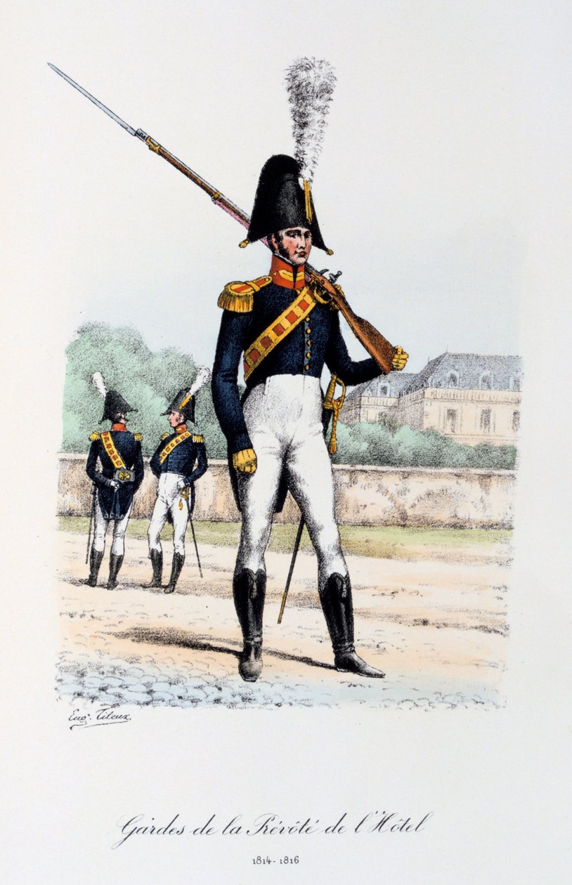 Straż Hotelu Prevote, Trębacz, 1814-16 autorstwa Eugene Titeux