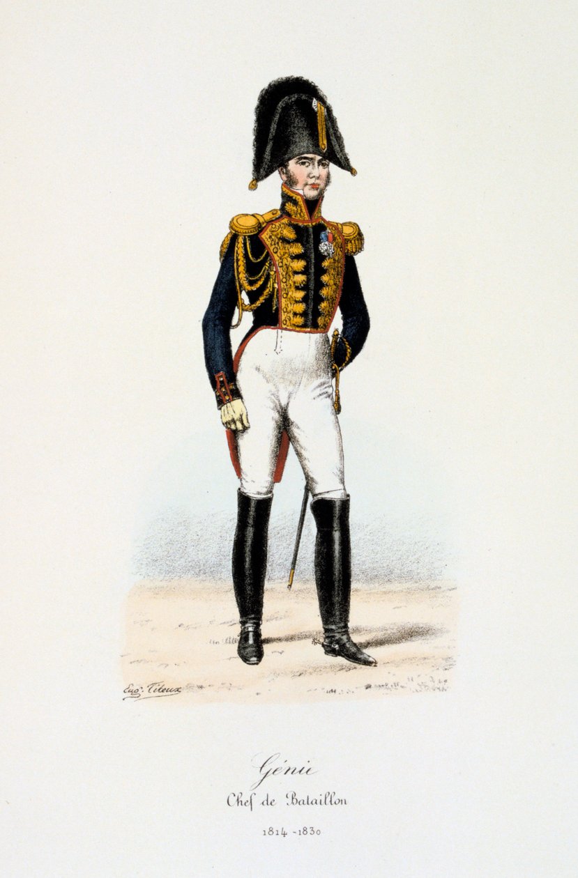 Inżynierowie, dowódca batalionu, 1814-30 autorstwa Eugene Titeux