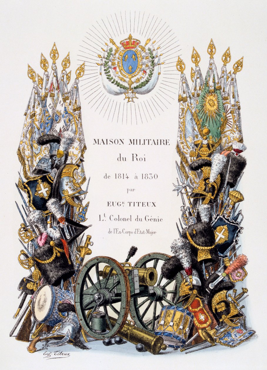Główna strona tytułowa, 1814-1830 autorstwa Eugene Titeux