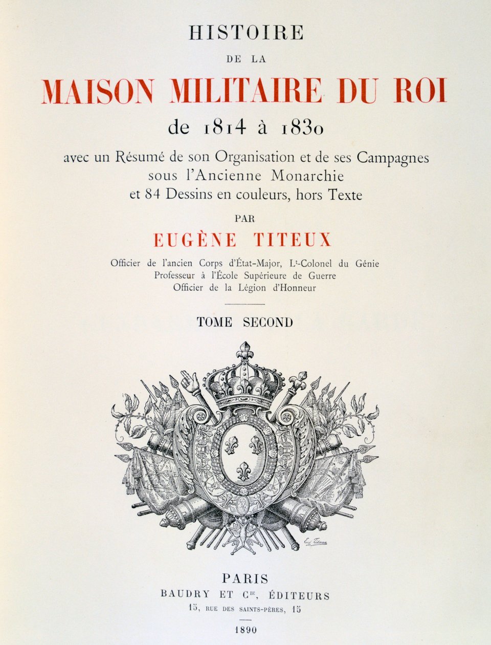 Strona tytułowa autorstwa Eugene Titeux