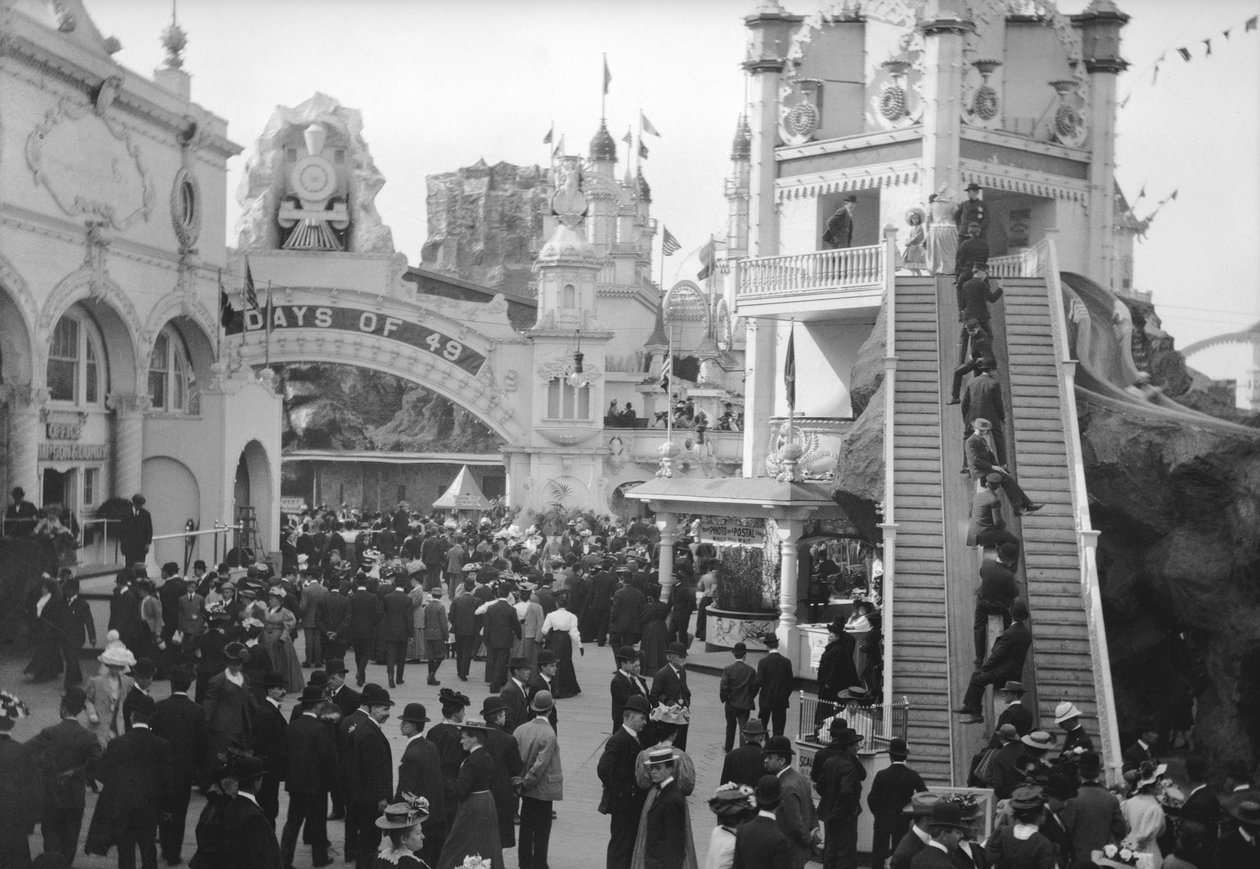 Luna Park, 1909 (azotan ujemny) autorstwa Eugene Wemlinger