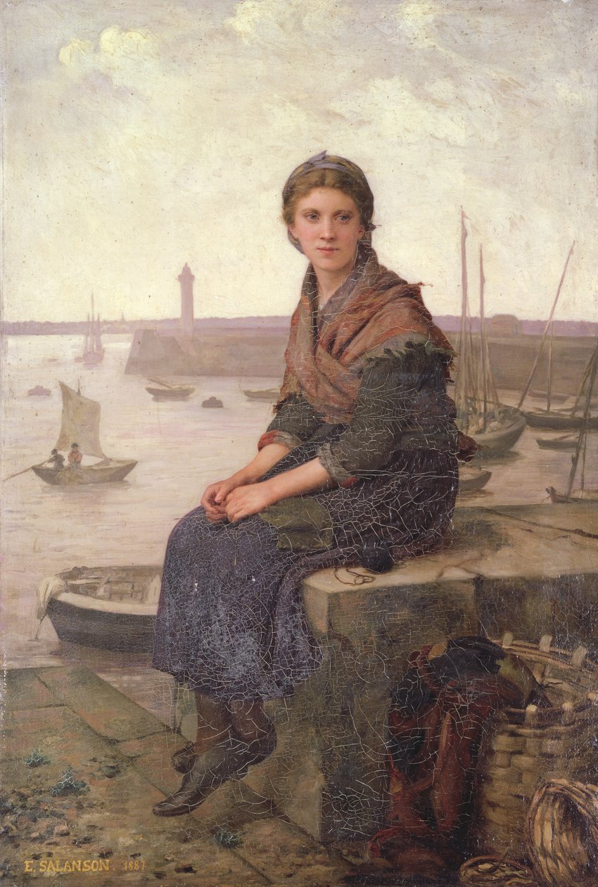 Nieznany obraz autorstwa Eugenie Marie Salenson