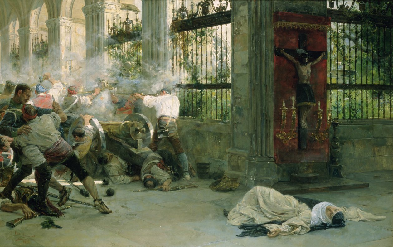 Odcinek z wojny o niepodległość, 1892 autorstwa Eugenio Alvarez Dumont