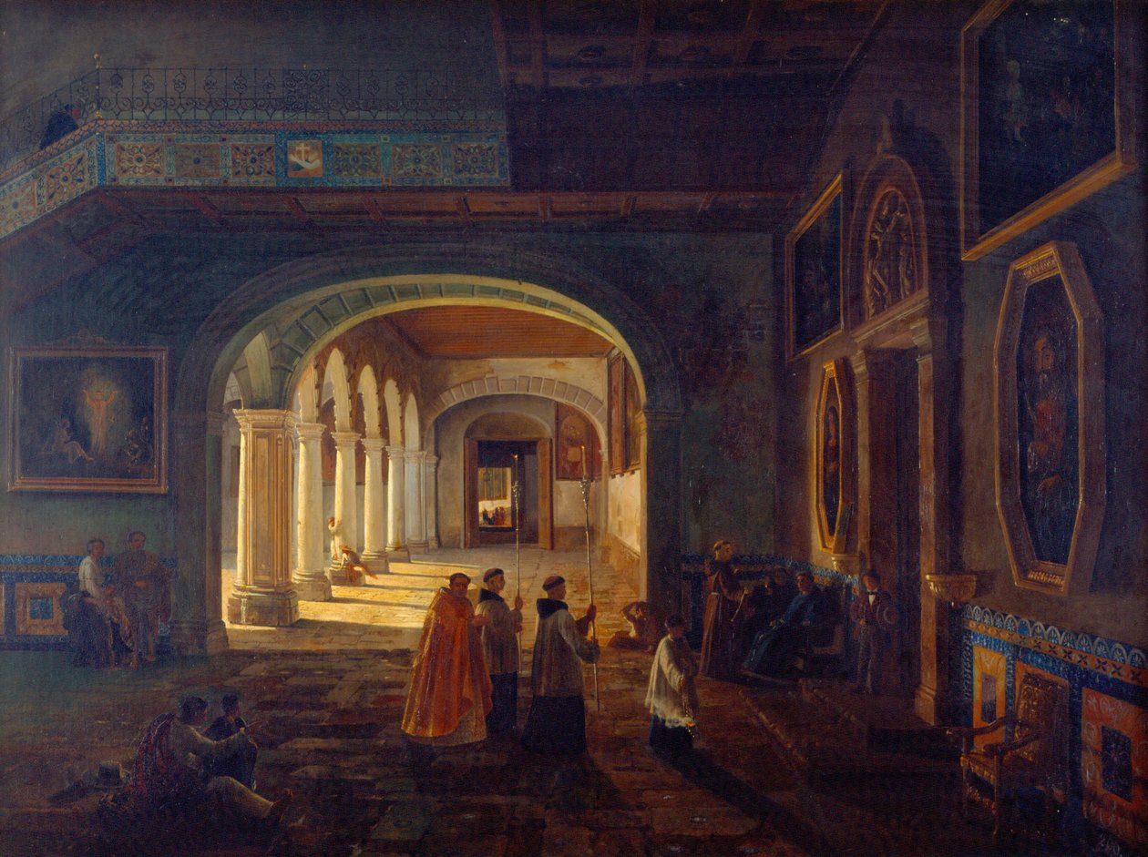 Antezakrystia klasztoru franciszkanów autorstwa Eugenio Landesio