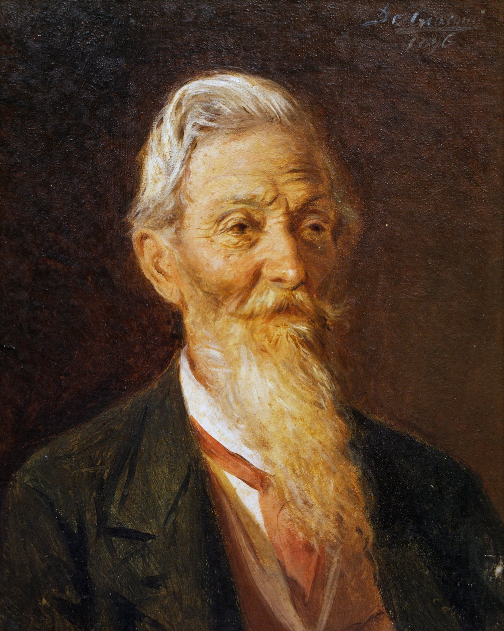 Portret Francesco Prampoliniego, obraz Eugenio de Giacomi (1852-1917) autorstwa Eugenio De Giacomi