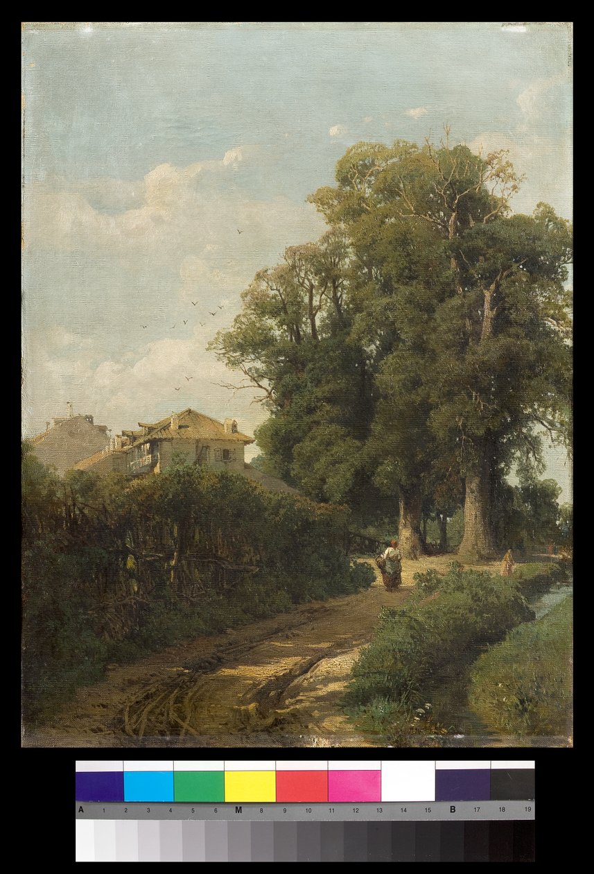Okolice Mediolanu Praczek w Magolfa, 1870 autorstwa Eugenio Gignous