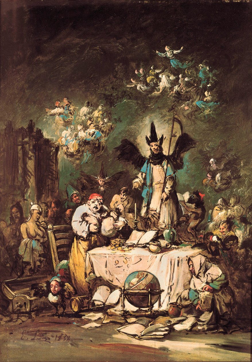 Alegoryczny kaprys autorstwa Eugenio Luca y Velasquez