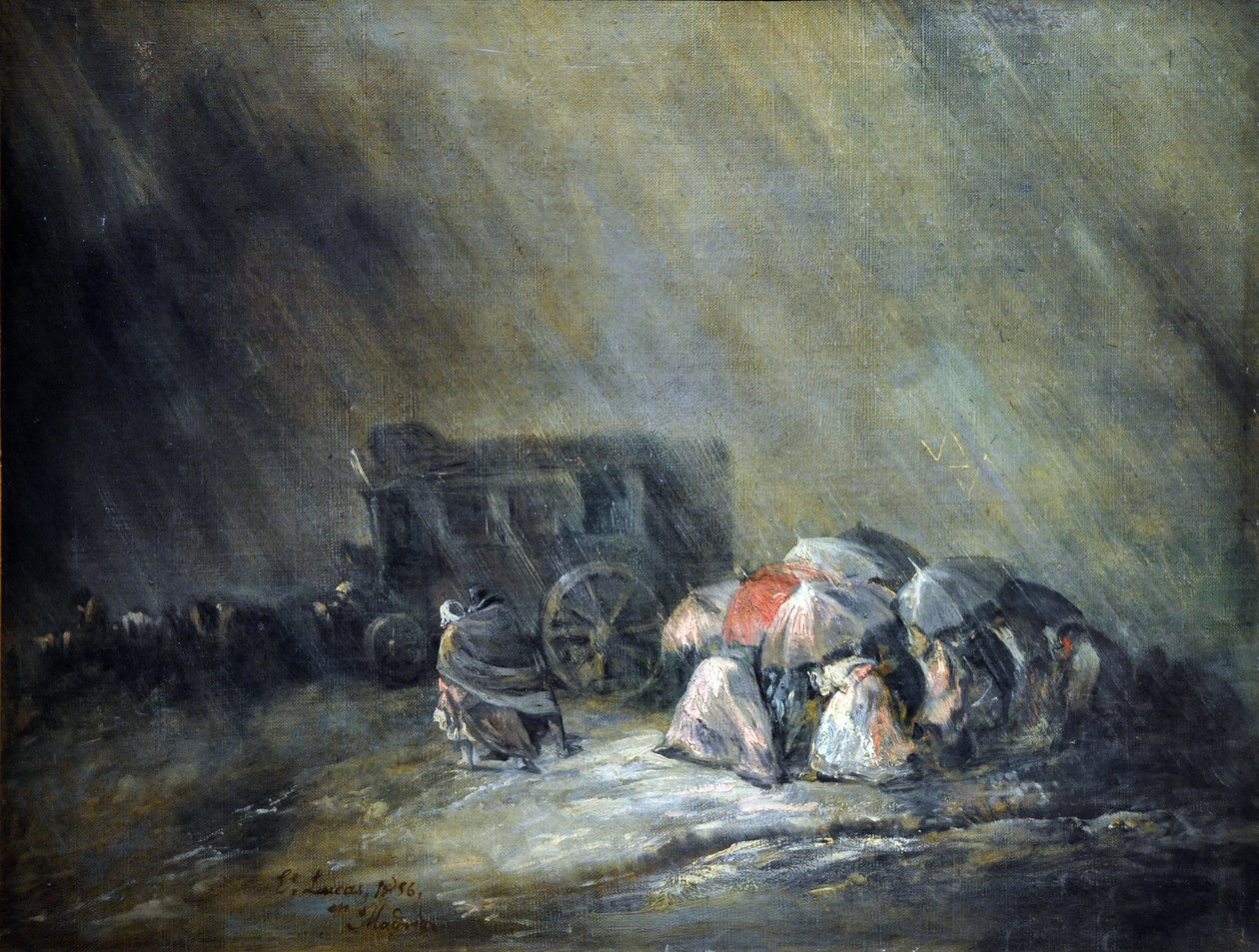 Burza (olej na płótnie) autorstwa Eugenio Lucas Velázquez