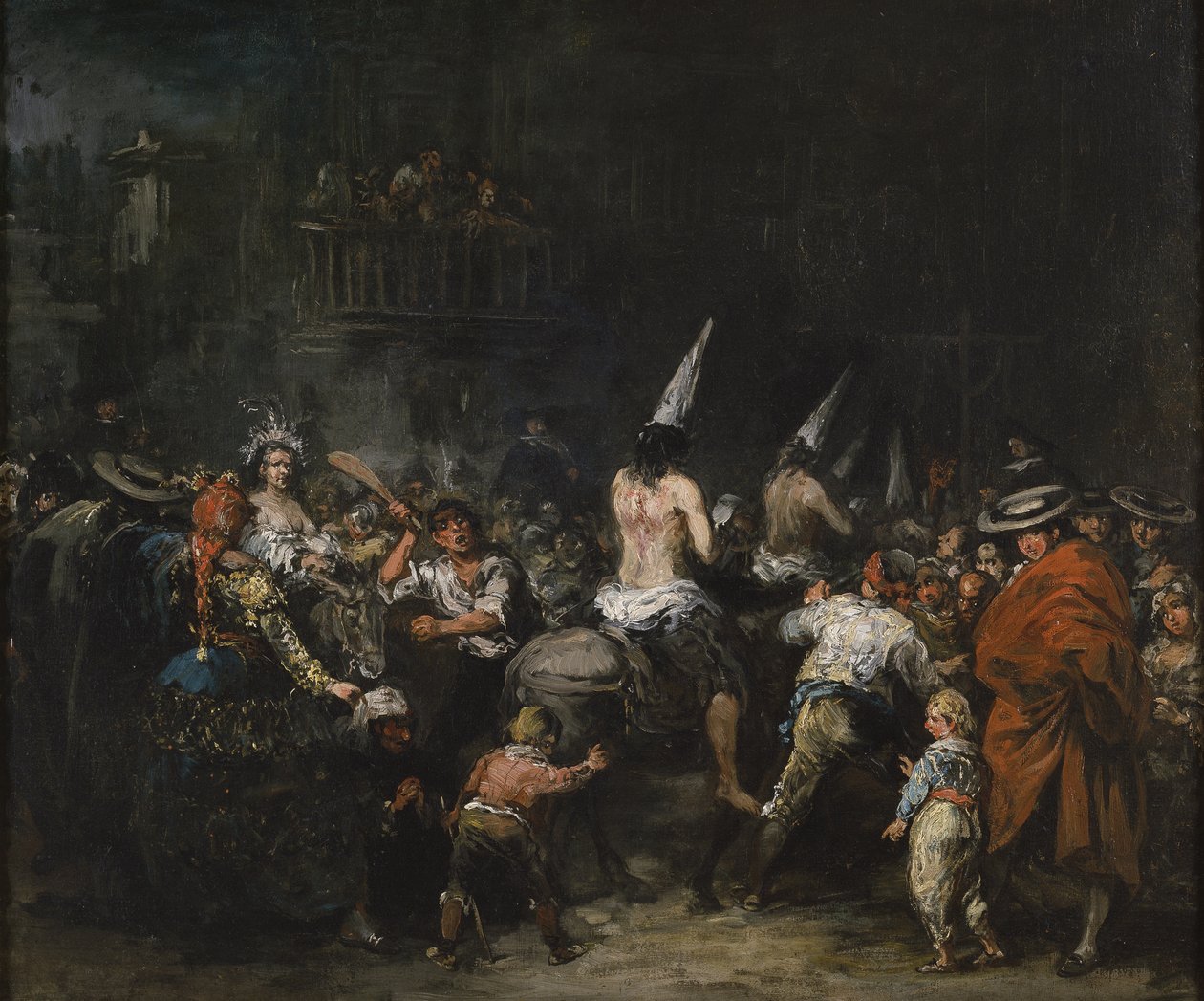 Skazany przez inkwizycję, druga połowa XIX wieku. autorstwa Eugenio Lucas Velázquez