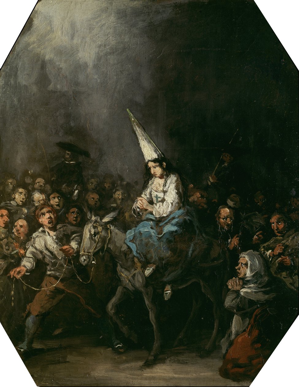 Skazany przez inkwizycję, ok. 1860 autorstwa Eugenio Lucas Velázquez