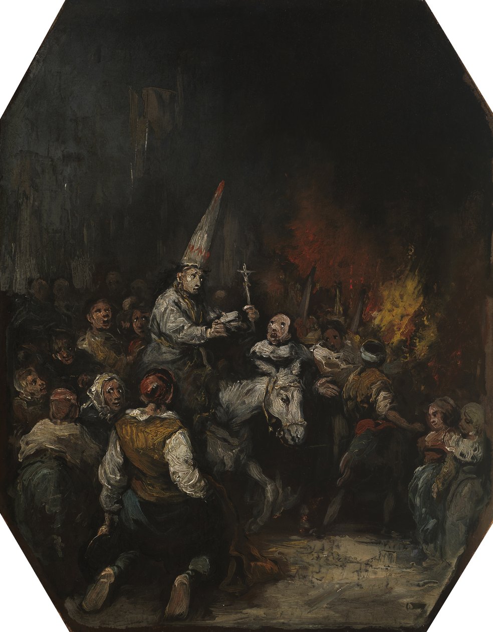 Skazany przez inkwizycję, ok. 1860 autorstwa Eugenio Lucas Velázquez