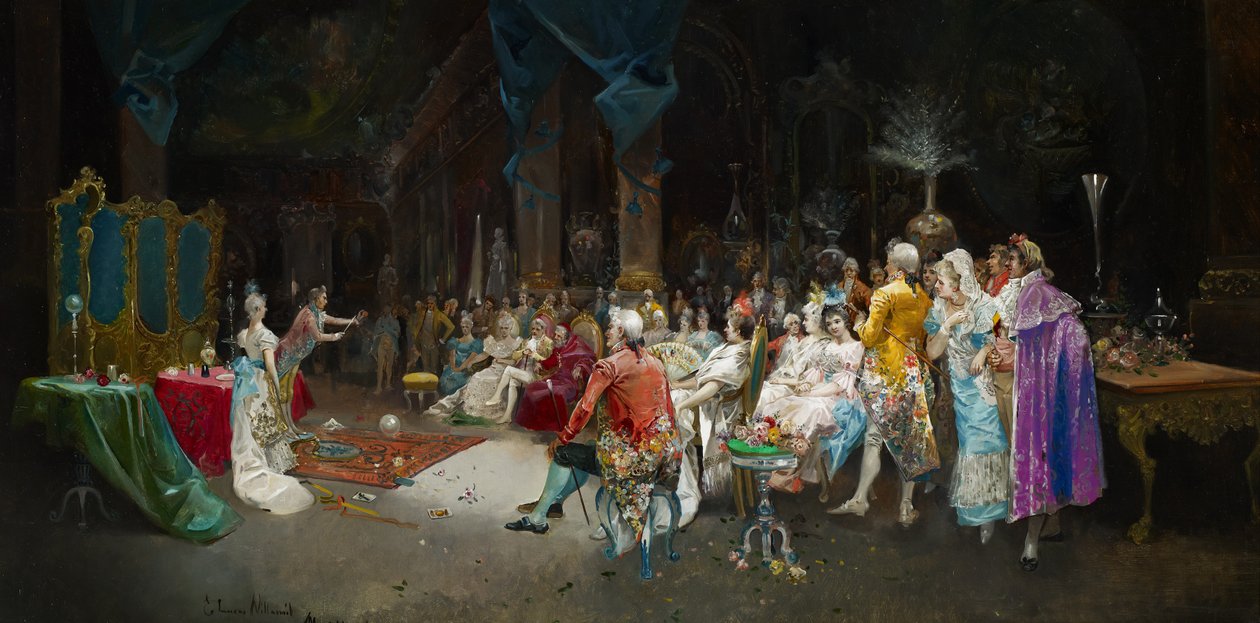 Magik w Pałacu autorstwa Eugenio Lucas Villaamil