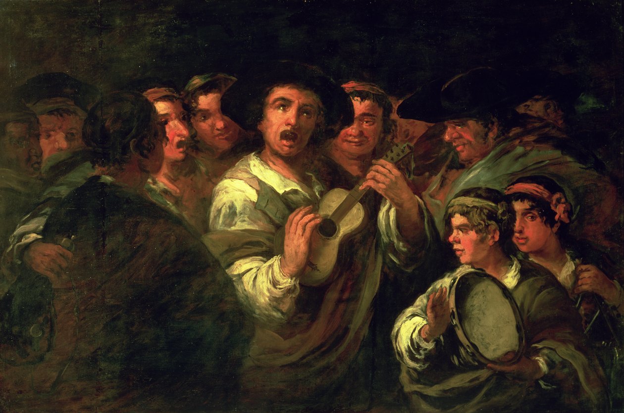 Serenaders (olej na płótnie) autorstwa Eugenio Lucas y Padilla