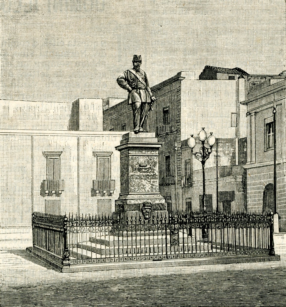 Pomnik Wiktora Emanuela II (1820-1878), autorstwa Eugenio Maccagnani (1852-1930), Lecce, Apulia, Włochy autorstwa Eugenio Maccagnani