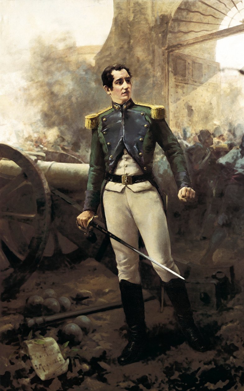 Portret Pedro Velarde i św. Jana (1779-1808), hiszpańskiego wojskowego, 2 maja 1808 (olej na płótnie) autorstwa Eugenio Oliva y Rodrigo