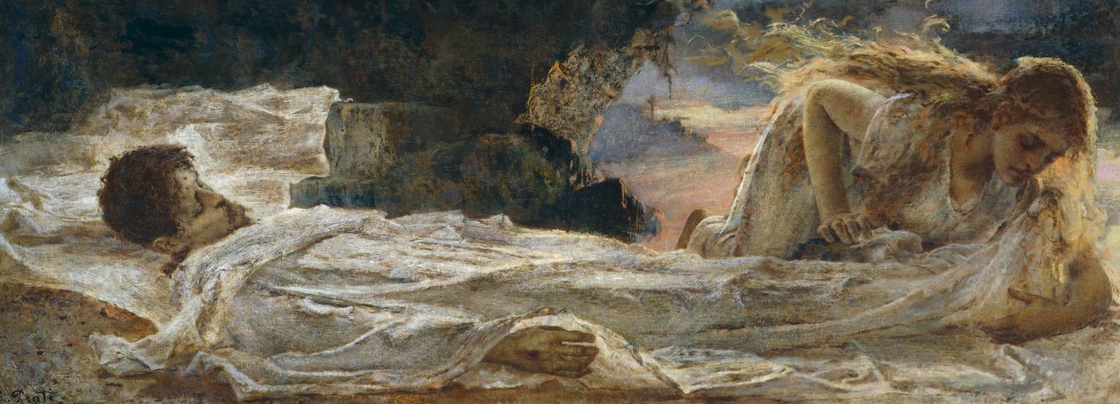Chrystus i Maria Magdalena autorstwa Eugenio Prati