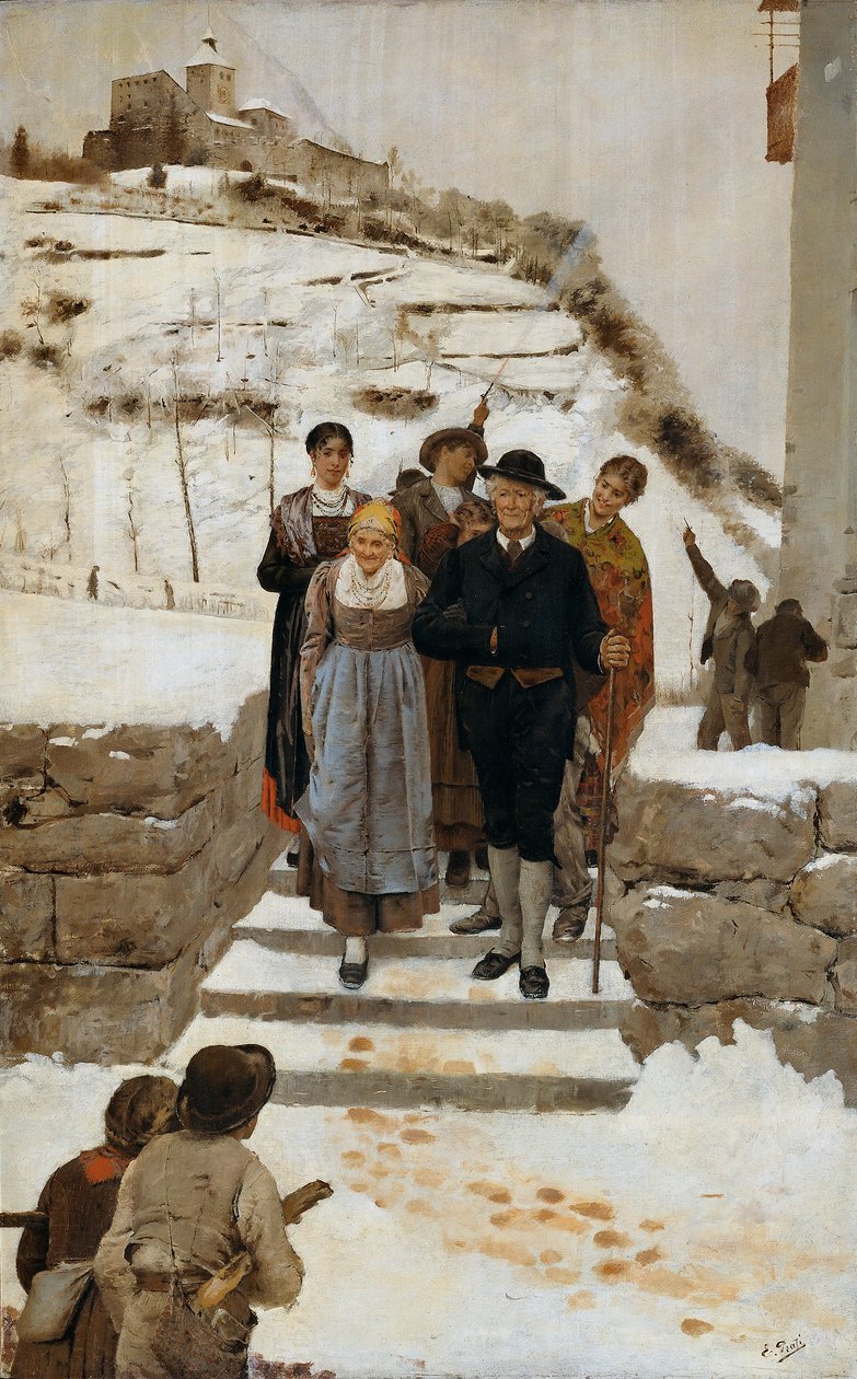 Złote Wesele w Południowym Tyrolu autorstwa Eugenio Prati