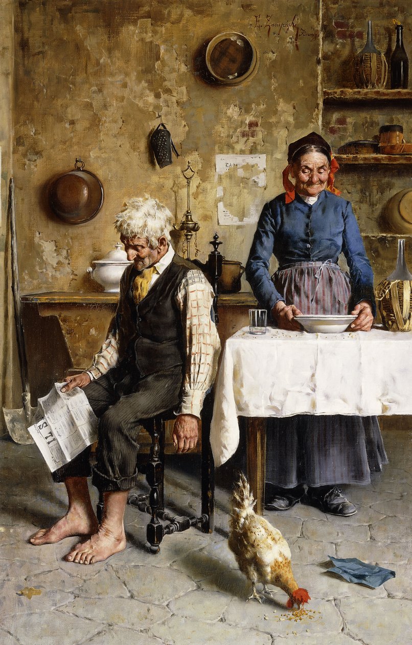 Domowe szczęście autorstwa Eugenio Zampighi