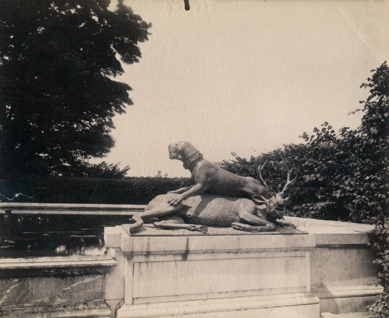Fontanna Point du Jour, Wersal autorstwa Eugène Atget