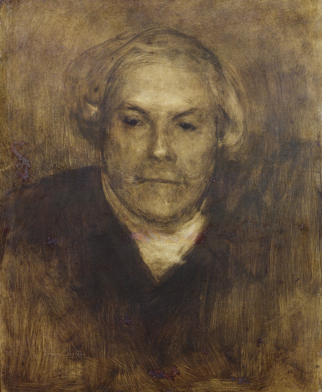 Edmond de Goncourt (1822-96) c.1892 autorstwa Eugène Carrière