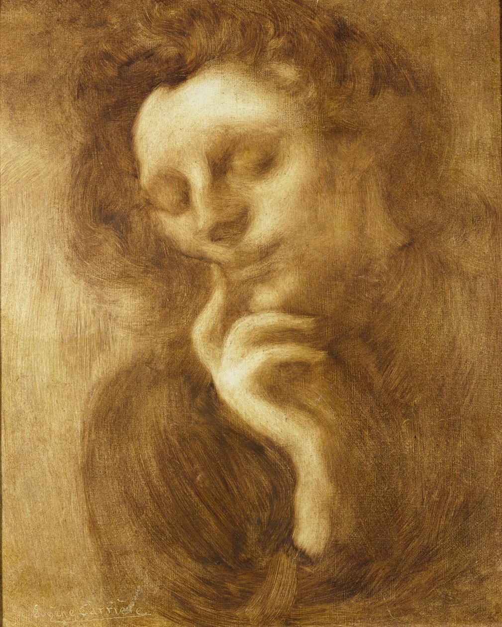Portret kobiety, czyli czułość autorstwa Eugène Carrière
