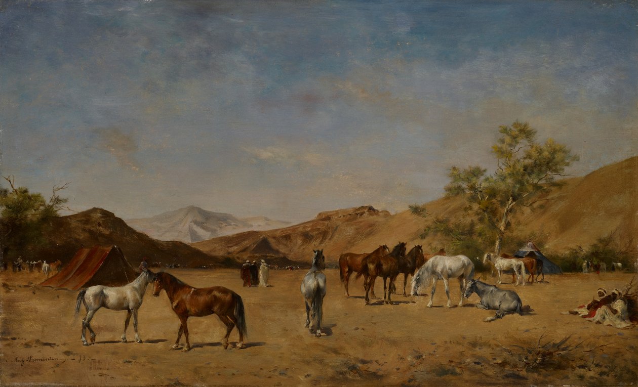 Obóz arabski, 1873 autorstwa Eugène Fromentin