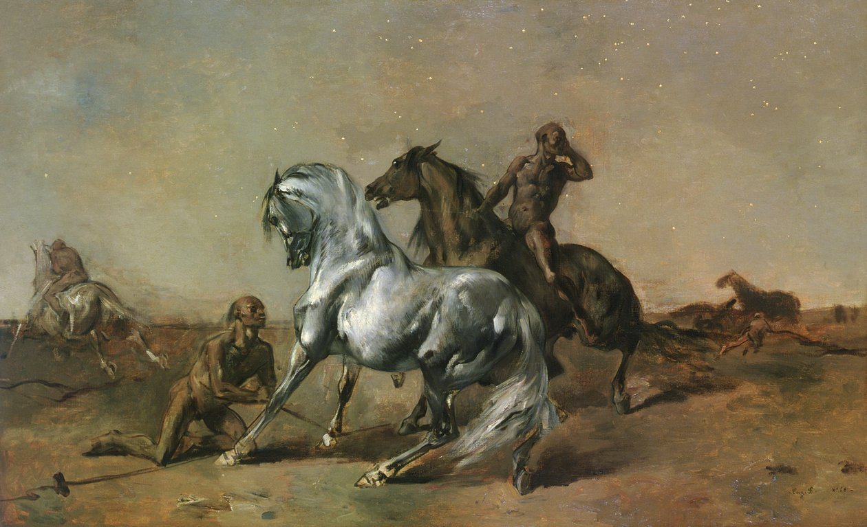 Nocni rabusie, 1868 autorstwa Eugène Fromentin