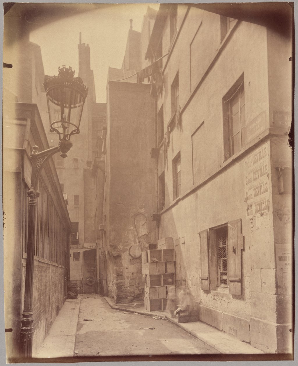 Impasse de la Baudoirie, rue de Venise autorstwa Eugène Atget