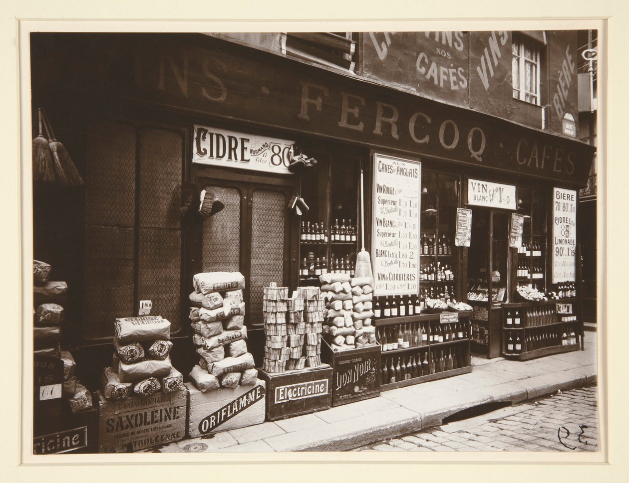 Witryna sklepowa autorstwa Eugène Atget