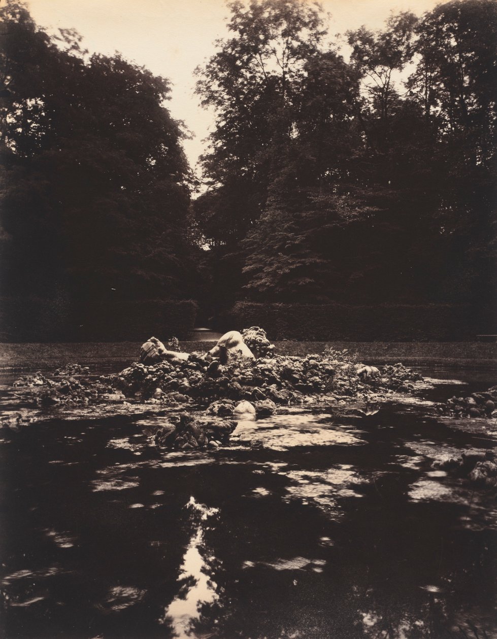 Wersal, Fontanna Enceladusa, 1922-1923. autorstwa Eugène Atget