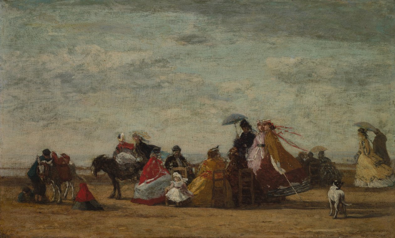 Scena na plaży autorstwa Eugène Boudin