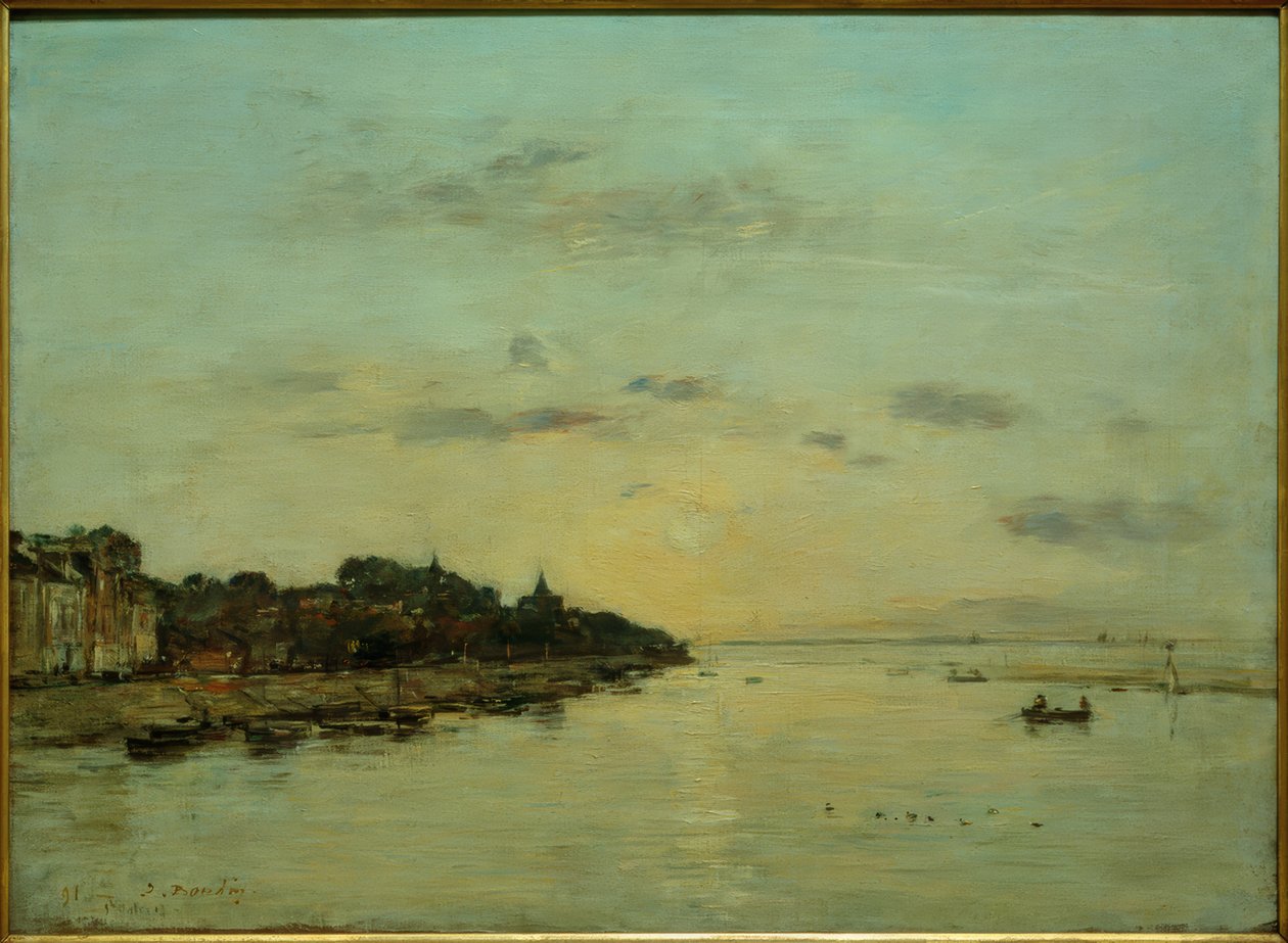 Ujście rzeki autorstwa Eugene Louis Boudin