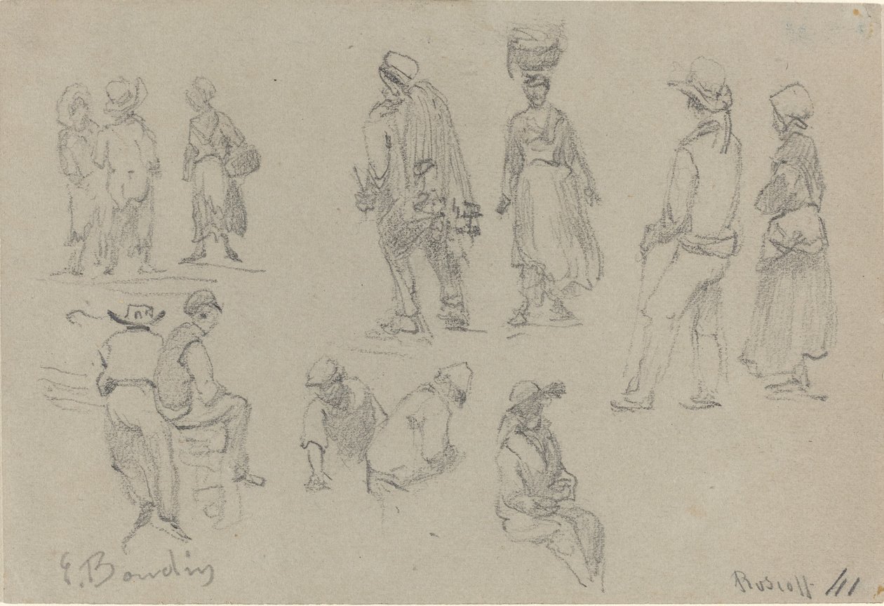 Figury prowincjonalne autorstwa Eugène Boudin