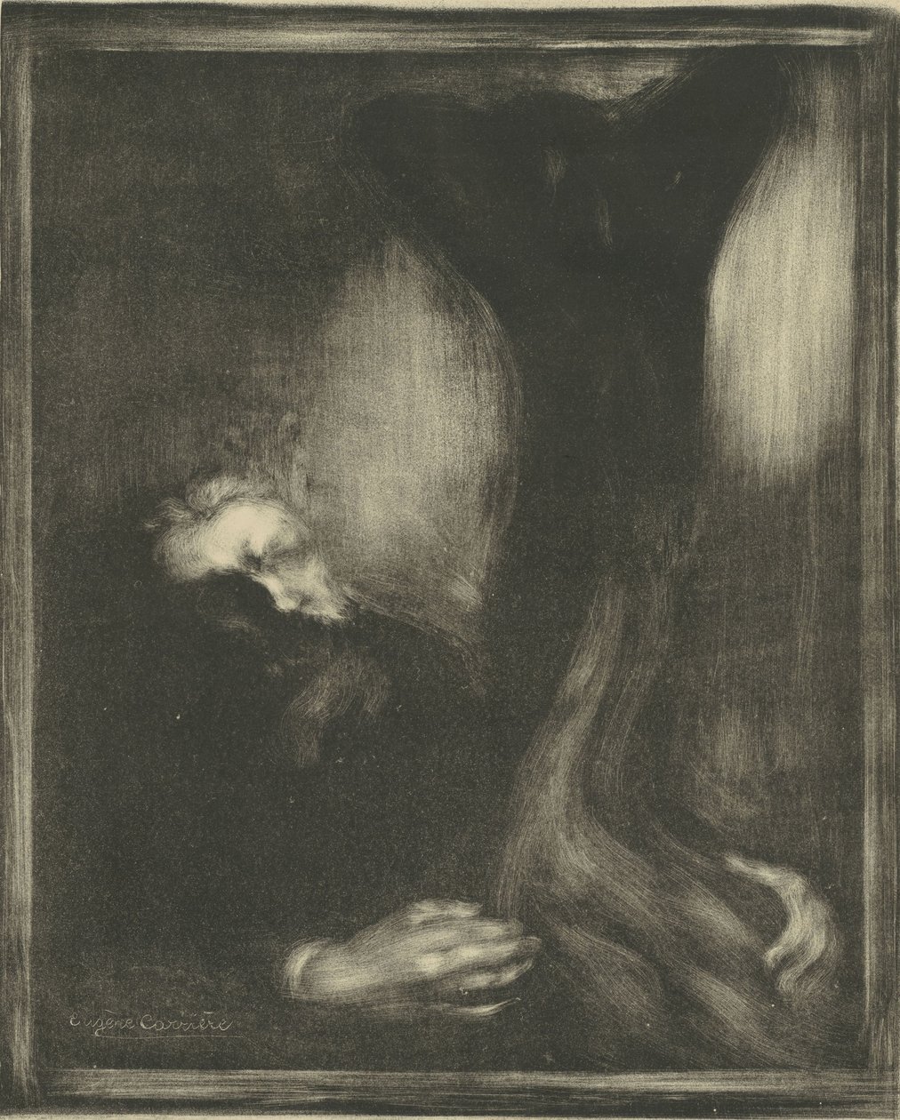 Auguste Rodin, 1900. autorstwa Eugène Carrière