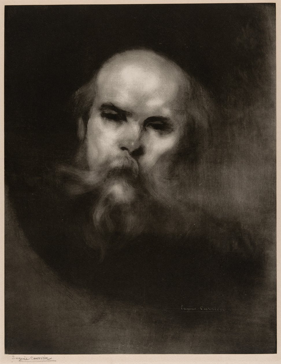Portret Paula Verlaine autorstwa Eugène Carrière