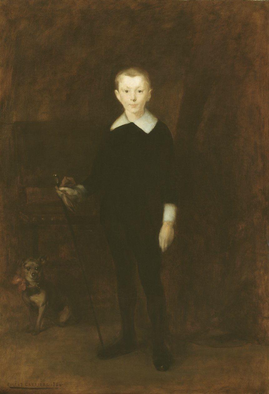 Portret chłopca autorstwa Eugène Carrière