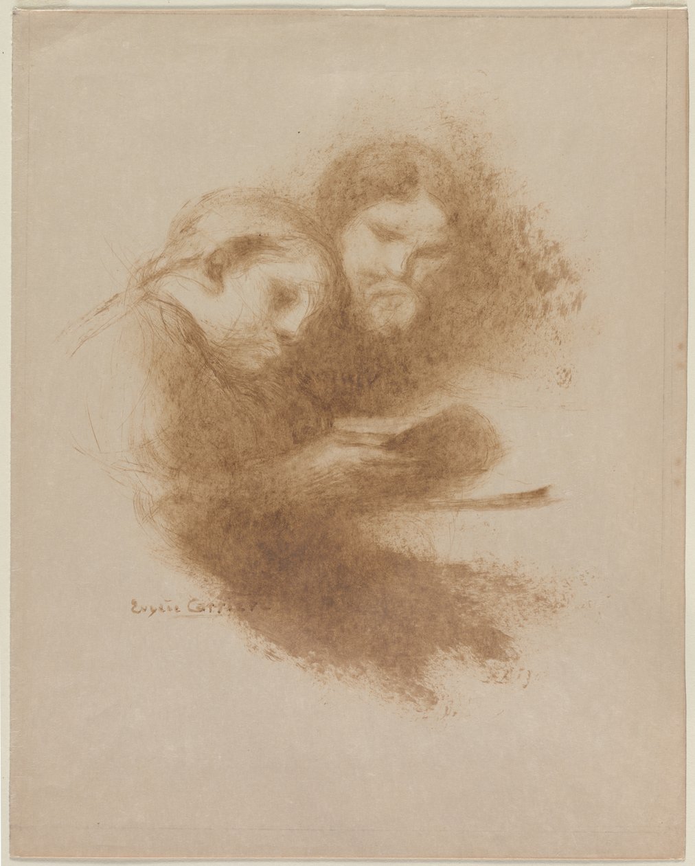 Czytanie autorstwa Eugène Carrière