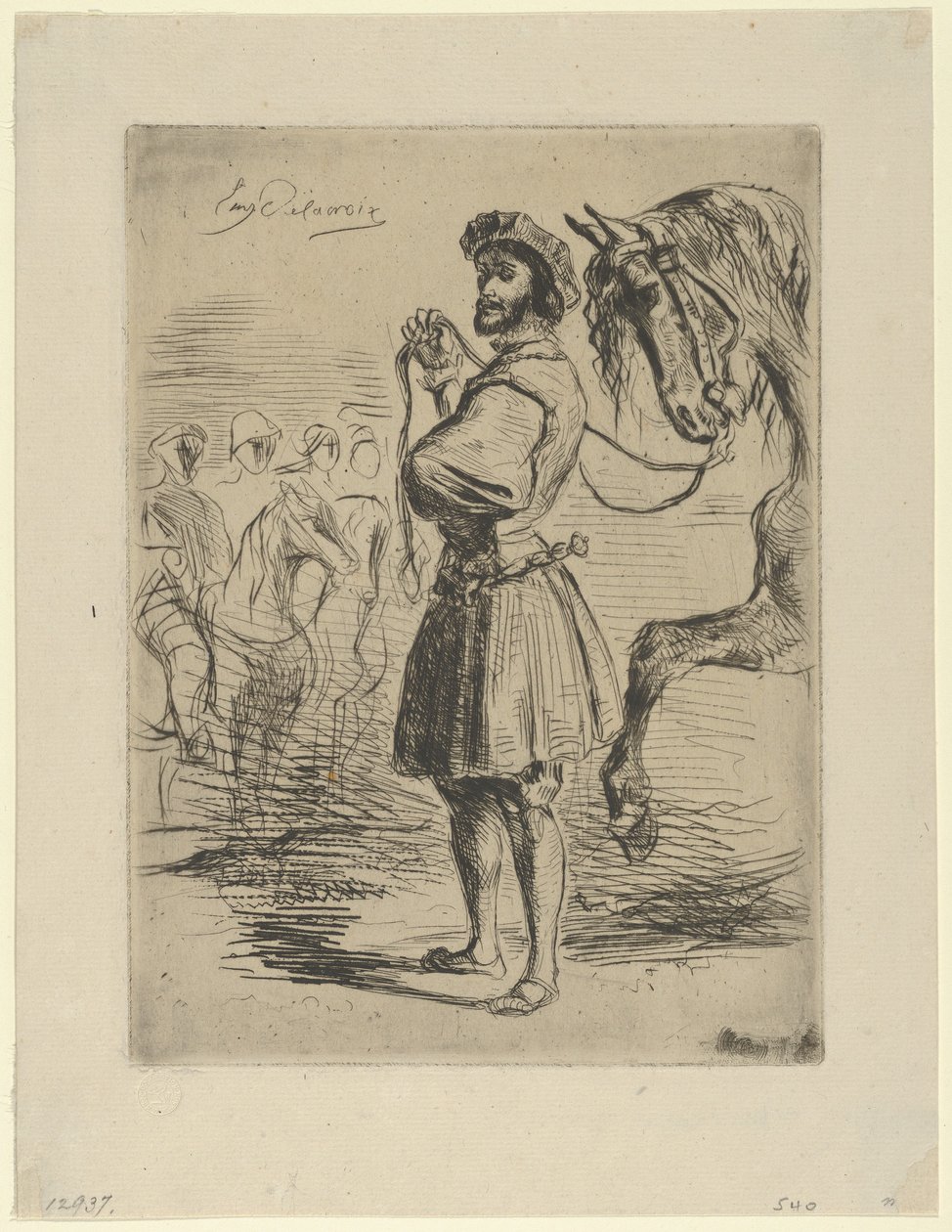 Szlachcic z czasów Franciszka I, 1833., 1833. autorstwa Eugène Delacroix