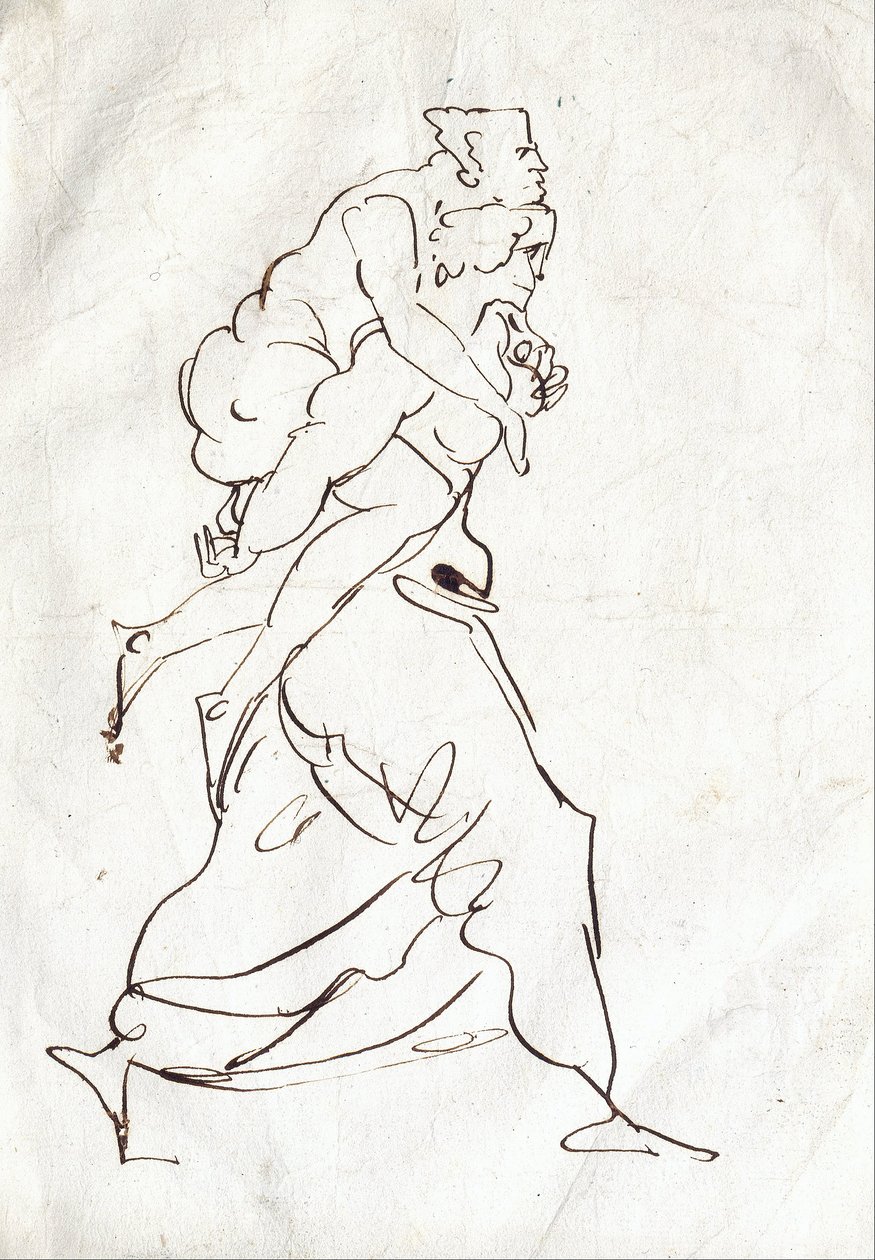 Eneasz i Anchises autorstwa Ferdinand Victor Eugene Delacroix