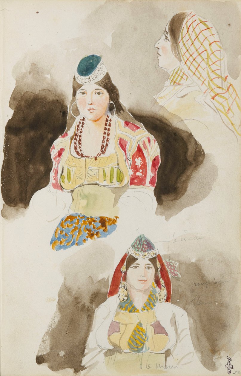 Album z podróży po Maroku autorstwa Eugène Delacroix