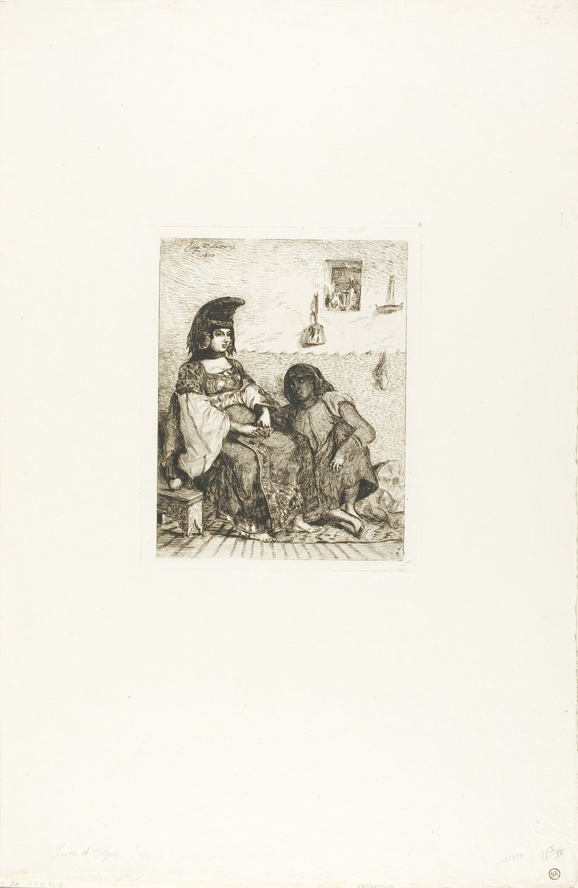 algierska Żydówka autorstwa Eugène Delacroix