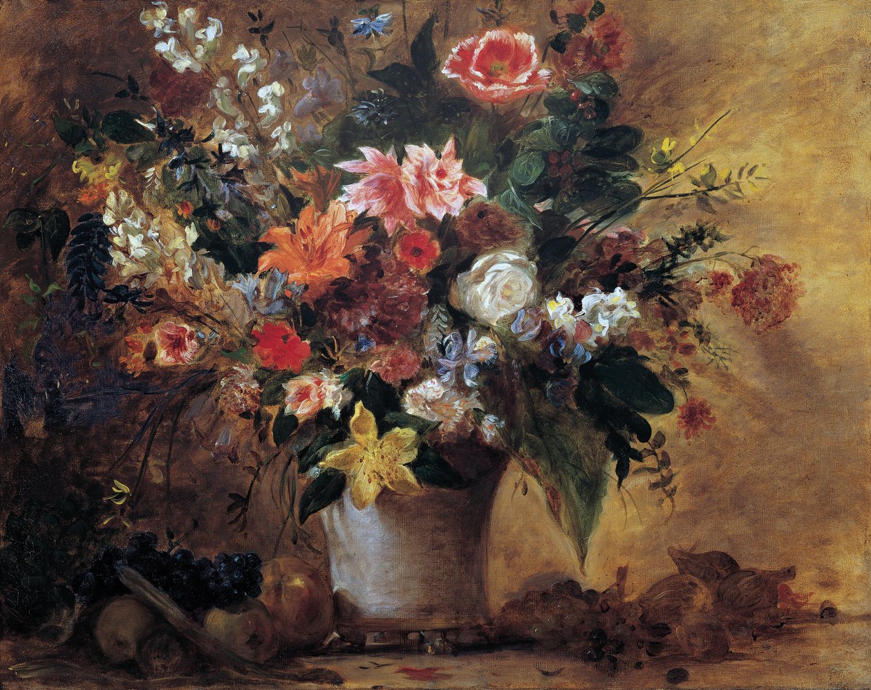 kwiecista martwa natura autorstwa Eugène Delacroix