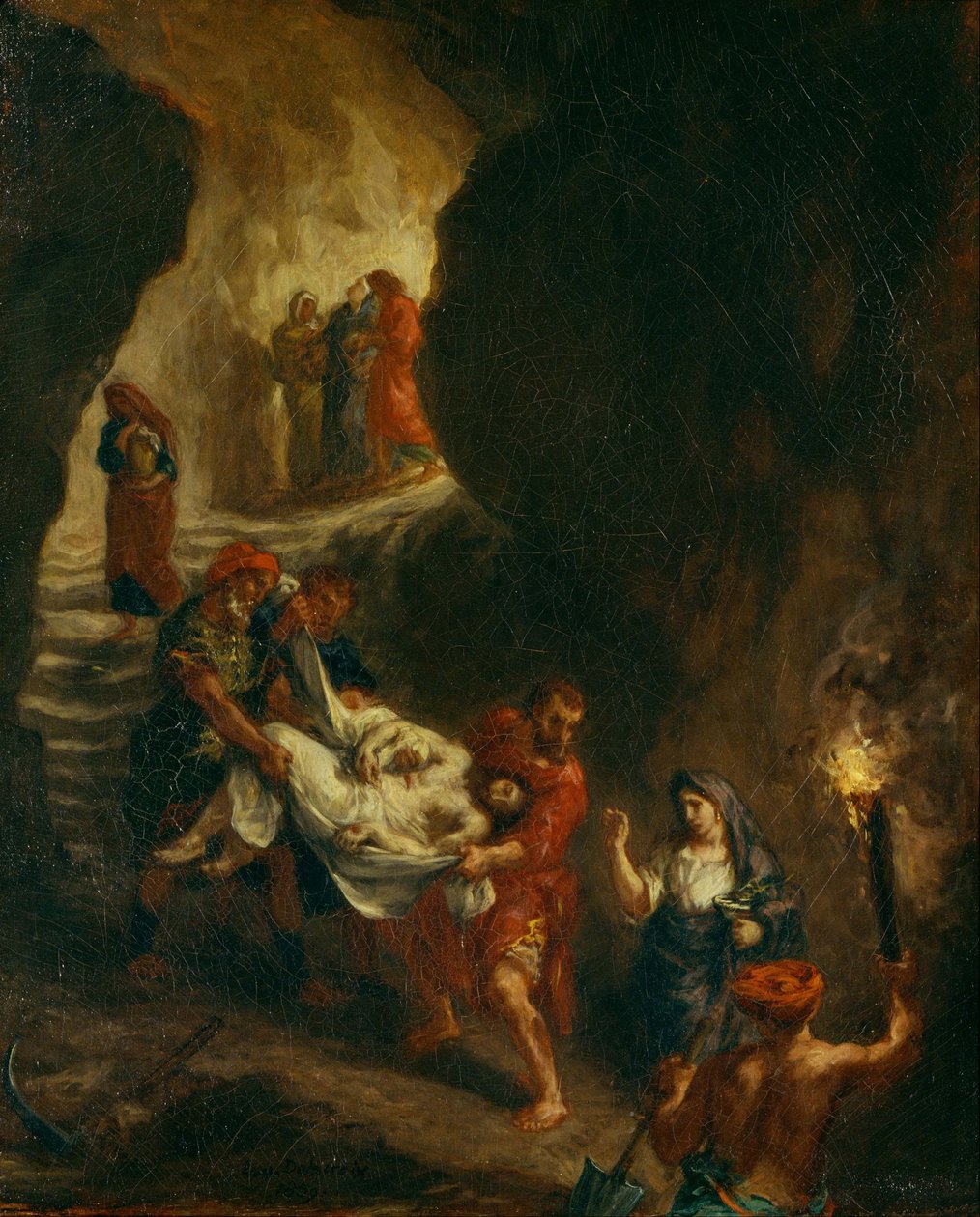 Chrystus zaniesiony do grobu autorstwa Ferdinand Victor Eugene Delacroix
