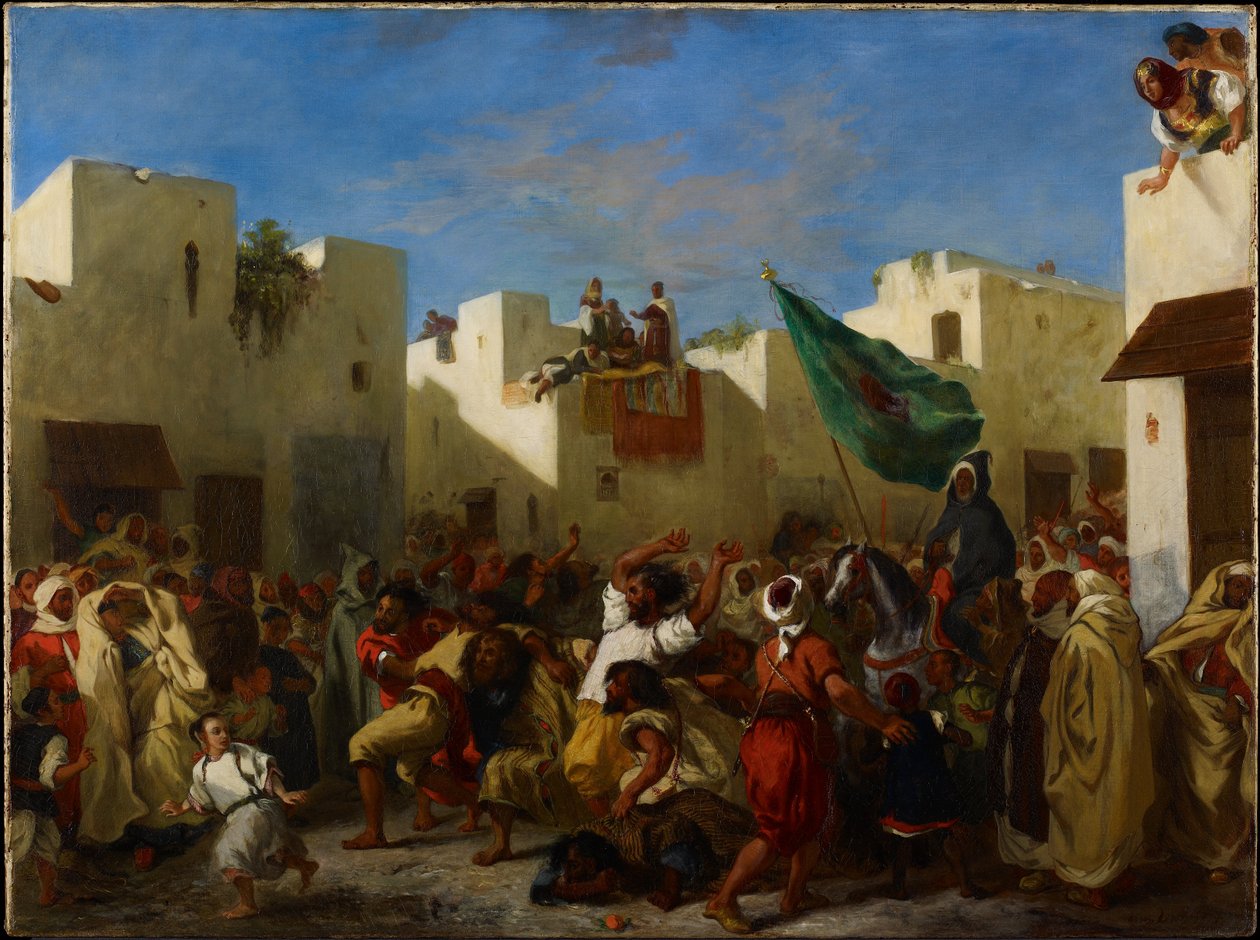 Konwulsjoniści z Tangeru autorstwa Eugène Delacroix