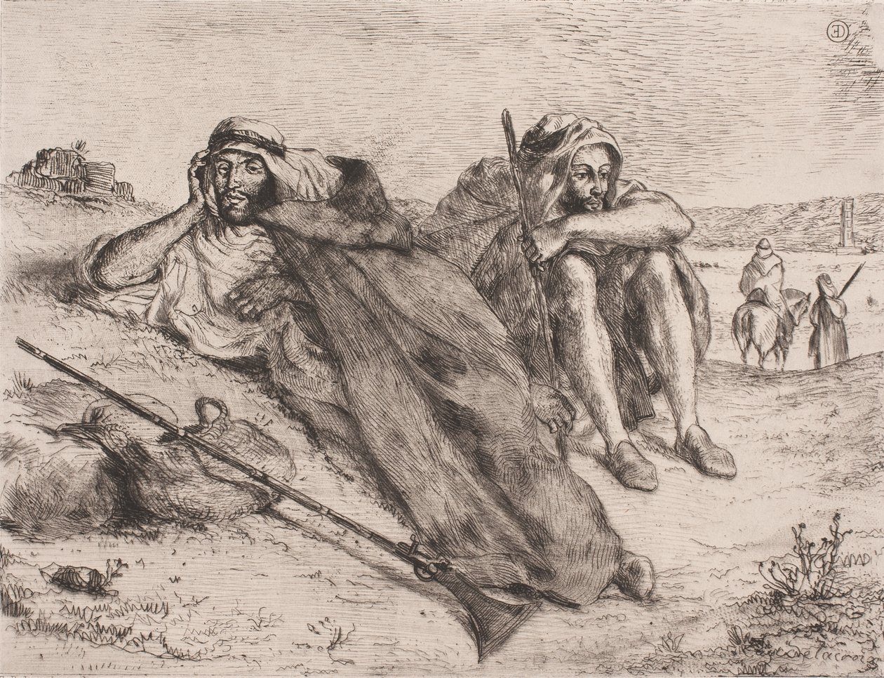 Duński: Arabowie z Oranu autorstwa Eugène Delacroix